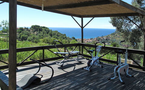 San Lorenzo al Mare 639: Eigentum, Pflanze, Himmel, Veranda, Baum, Schatten, Holz, Die Architektur, Berg, Gartenmöbel