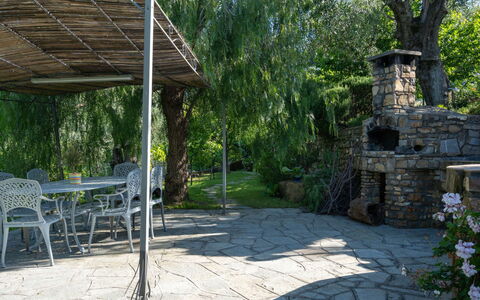 Diano Marina 626: Eigentum, Flagstone, Garten, Hinterhof, Botanik, Garten, Landscaping, Gebäude, Baum, Haus