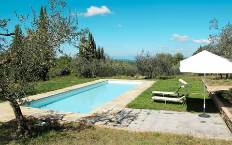 Il Casino: Schwimmbad, Eigentum, Natürliche Landschaft, Grundeigentum, Haus, Gras, Baum, Urlaub, Hinterhof, Estate