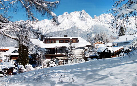 Saalfelden am Steinernen Meer 613: Schnee, Winter, Berg, Gebirge, Bergforms, Alpen, Himmel, Einfrieren, Baum, Bergstation