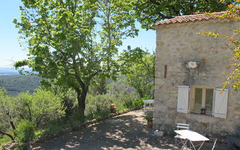 Le Cabanon: Vegetation, Strauch, Frühling, Hütte, Garten, Schatten, Hinterhof, Garten, Stuhl