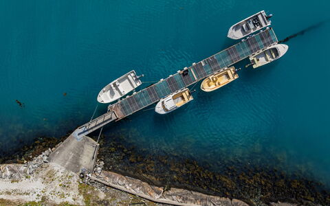 Krokeggi: Wasser, Wasserweg, Boot, Dock, See, Watercraft, Luftaufnahmen, Schiffsbau