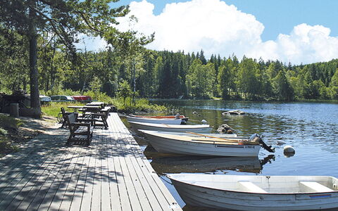 Ängasjö: Wasser, Himmel, Boot, Wolke, Watercraft, Pflanze, Fahrzeug, Baum, Boote Und Boating - Geräte Und Materialien, Holz
