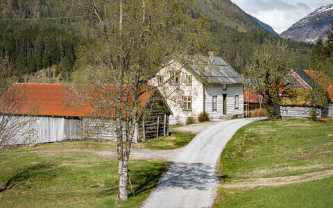 Elvehuset: Gras, Haus, Ländliches Gebiet, Hütte, Zuhause, Hochland, Landschaft, Grundstueck, Dach