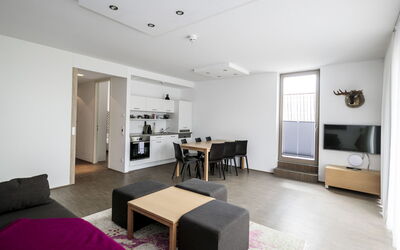Unterkunft:&nbsp;Mit 2 Schlafzimmern,Dachterrasse&Sauna 40.11