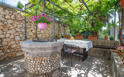 Crikvenica Jadranovo 166: Pflanze, Eigentum, Gebäude, Blatt, Natur, Tabelle, Gartenmöbel, Baum, Die Architektur, Interior Design