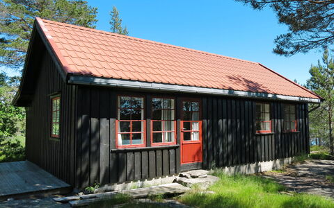 Førevanns Hytta: Pflanze, Himmel, Fenster, Eigentum, Gebäude, Baum, Holz, Hütte, Tür