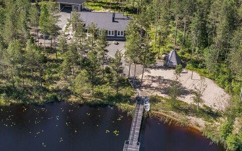 Pertunmaa 603: Hütte, Lärche, Immergrün, Pine Familie, Blockhaus