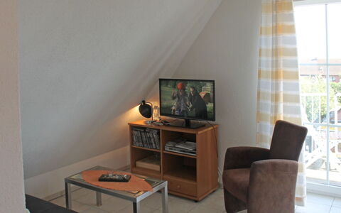 Fip-Ferienpark (Insel Poel): Möbel, Gebäude, Tabelle, Fenster, Komfort, Holz, Couch, Zimmerpflanze, Fernsehen, Pflanze