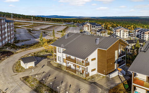 Villa Ylläs 302: Himmel, Wohngebiet, Urban Design, Verbundwerkstoff, Wohnung, Vorort, Winter, Einfrieren