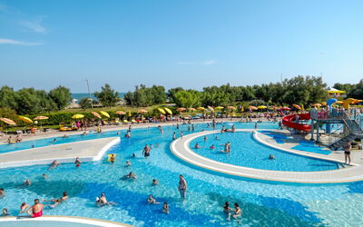 Caorle 703: Schwimmbad, Wasserpark, Freizeit, Freizeitzentrum, Resort, Erholung, Ferienort, Urlaub, Park