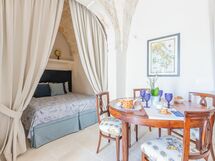 Alcove with bed