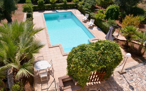 Villa Lidia Con Piscina: Schwimmbad, Eigentum, Grundeigentum, Haus, Gebäude, Villa, Resort, Gras, Baum, Urlaub