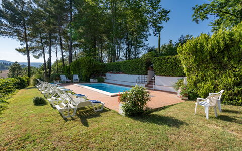 Villa Campiglia: Eigentum, Haus, Grundeigentum, Zuhause, Estate, Hütte, Gebäude, Schwimmbad, Hinterhof, Gras