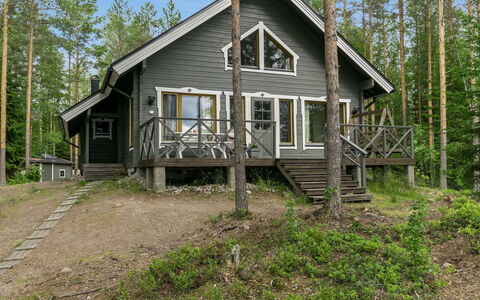 Kantri: Holz, Hütte, Blockhaus, Wald, Schuppen, Gartenbauten, Lärche, Wald, Holzbeize