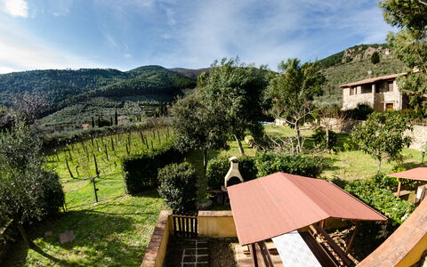 Podere Di Mero Casolare: Himmel, Wolke, Pflanze, Natürliche Landschaft, Gebäude, Holz, Gras, Berg, Baum, Freizeit