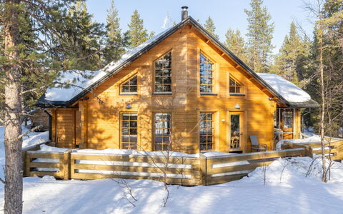 Lappi Dream House: Holz, Schnee, Winter, Hütte, Einfrieren, Zuhause, Blockhaus, Lärche, Abstellgleis