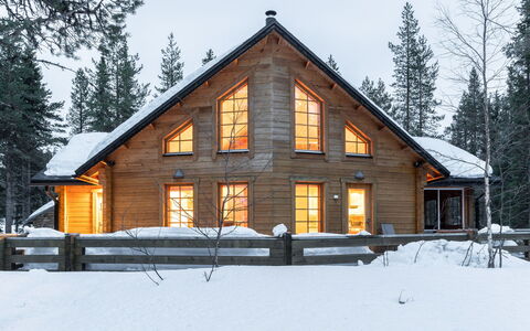 Lappi Dream House: Holz, Schnee, Winter, Hütte, Einfrieren, Zuhause, Blockhaus, Lärche, Abstellgleis