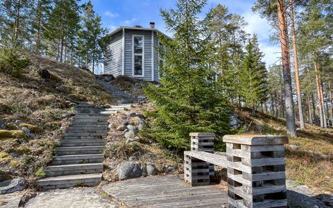 Huvila Lomaonni: Möbel, Stuhl, Gartenmöbel, Tabelle, Holz, Tisch Im Freien, Küche & Esszimmer Tisch, Schatten, Garten, Regenschirm