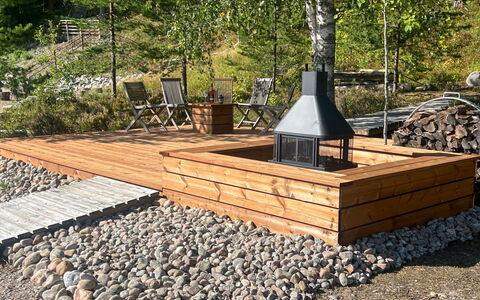 Huvila Lomaonni: Möbel, Stuhl, Gartenmöbel, Tabelle, Holz, Tisch Im Freien, Küche & Esszimmer Tisch, Schatten, Garten, Regenschirm