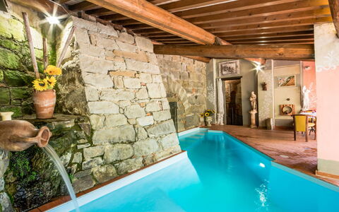 Il Mulinaccio: Wasser, Pflanze, Eigentum, Schwimmbad, Azurblau, Beleuchtung, Stuhl, Interior Design, Blumentopf, Zimmerpflanze
