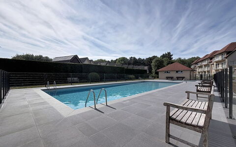 De Haan 280: Schwimmbad, Verbundwerkstoff, Resort, Fliese, Zaun