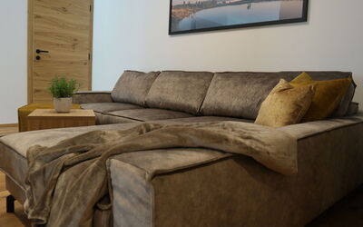 Unterkunft:&nbsp;Penthouse mit 4 Schlafzimmern & Sauna 110.8