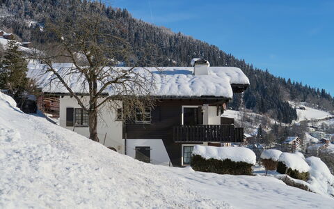Wohnung Nr.2: Himmel, Schnee, Gebäude, Berg, Fenster, Baum, Steigung, Haus, Hochland, Terrain