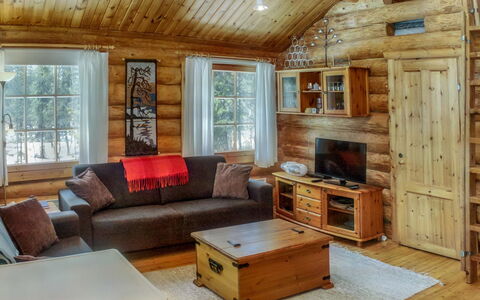 Vuosselin Kuukkeli: Holz, Schnee, Hütte, Winter, Dach, Zuhause, Einfrieren, Blockhaus, Abstellgleis, Steigung