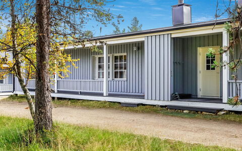 Saariseläntie 8 e 11: Holz, Hütte, Blockhaus, Wald, Schuppen, Gartenbauten, Lärche, Wald, Holzbeize