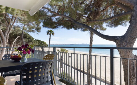 Reus Mediterraneo: Wasser, Himmel, Eigentum, Pflanze, Tabelle, Gebäude, Baum, Veranda, Schatten, Zaun