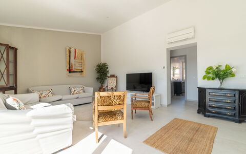 Can Rochet: Möbel, Pflanze, Zimmerpflanze, Komfort, Holz, Bilderrahmen, Blumentopf, Wohnzimmer, Interior Design, Flooring