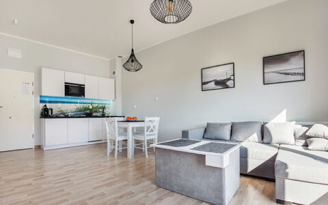 Grzybowo Seaside: Eigentum, Möbel, Couch, Tabelle, Holz, Interior Design, Wohnzimmer, Bilderrahmen, Flooring