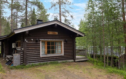 Lakka: Holz, Hütte, Blockhaus, Abstellgleis, Schuppen, Gartenbauten, Wald, Hütte, Hütte, Lärche