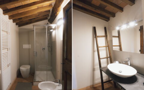 Villa San Leo: Eigentum, Sinken, Armatur, Holz, Badezimmer, Gebäude, Interior Design, Die Architektur, Zapfhahn