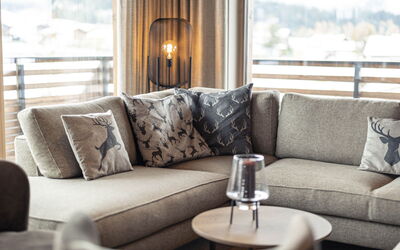 Unterkunft:&nbsp;Penthouse mit 3 Schlafzimmern & Kamin 400.5