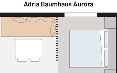 Unterkunft:&nbsp;Premium Baumhaus mit 1 Schlafzimmer 100.6