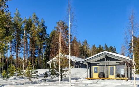 Paloranta: Baum, Holz, Ast, Haus, Hütte, Dach, Zuhause, Winter, Schnee, Einfrieren