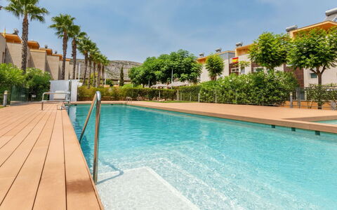 Residencial Oropesa - la Concha: Verbundwerkstoff, Schwimmbad, Wohnung, Landscaping, Resort, Eco Hotel, Schatten, Hazienda, Villa