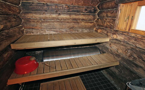 Poromooli A1: Holz, Hütte, Blockhaus, Wald, Schuppen, Gartenbauten, Lärche, Wald, Holzbeize