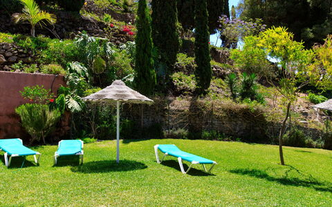 Ladera del Mar: Pflanze, Außenbank, Pflanzengemeinschaft, Möbel, Grün, Baum, Schatten, Blatt, Tisch Im Freien, Gartenmöbel