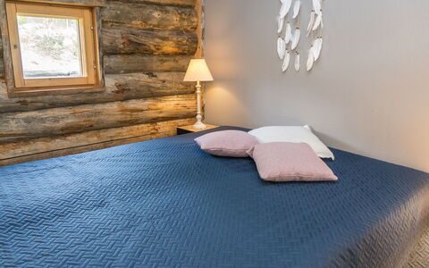Rukaköngäs 21: Holz, Textil, Linens, Schlafzimmer, Interior Design, Flooring, Fussboden, Bettdecke, Bedding, Bett