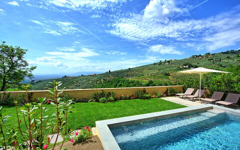 Casa Lionardo: Wasser, Wolke, Himmel, Pflanze, Eigentum, Grün, Blau, Natürliche Landschaft, Baum, Schwimmbad