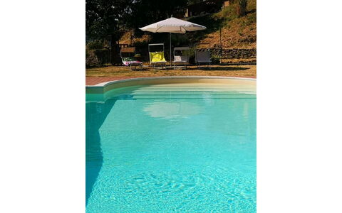 La Casa nel Borgo: Wasser, Azurblau, Rechteck, Regenschirm, Schwimmbad, Gebäude, Schatten, Gartenmöbel, Freizeit, Tönungen Und Schatten