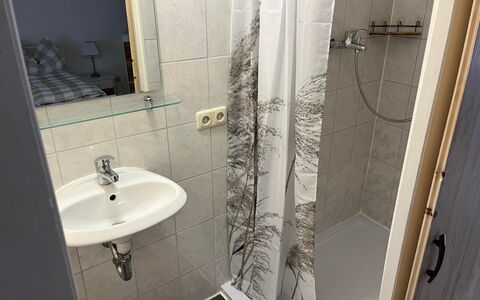 Schillerplatz: Zapfhahn, Eigentum, Armatur, Sinken, Bad Sink, Badezimmer, Spiegel, Duschtür