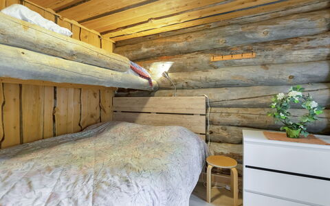 Luppokero 1: Holz, Schlafzimmer, Flooring, Fussboden, Interior Design, Bettdecke, Bett, Bedding, Decke, Linens