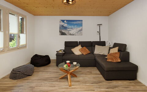 Chalet Dori: Flooring, Möbel, Holzboden, Interior Design, Fussboden, Holz, Decke, Laminatboden, Couch, Wohnzimmer