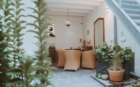 Historical and Spacious Villa Anaïs: Pflanze, Gebäude, Blumentopf, Zimmerpflanze, Interior Design, Fussboden, Wand, Holz, Grundeigentum, Terrestrische Plant