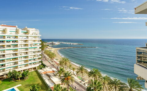 Palm Beach: Wasser, Himmel, Gebäude, Pflanze, Daytime, Eigentum, Wolke, Azurblau, Baum, Küsten Und Ozeanische Forms