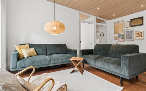 Yrja - 150M from the Sea: Couch, Möbel, Interior Design, Flooring, Fussboden, Wohnzimmer, Decke, Holzboden, Zimmer